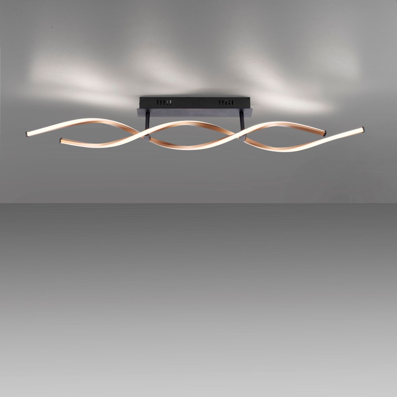 Paul Neuhaus LED Deckenleuchte POLINA, 2xLED-Board/10,20Watt, 3000 Kelvin, Schwarz