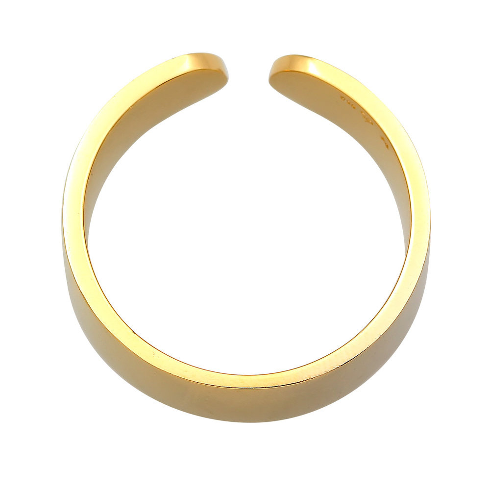 KUZZOI KUZZOI Bague Hommes Bande Design Ouvert Intemporel en Argent Sterling 925 Bague