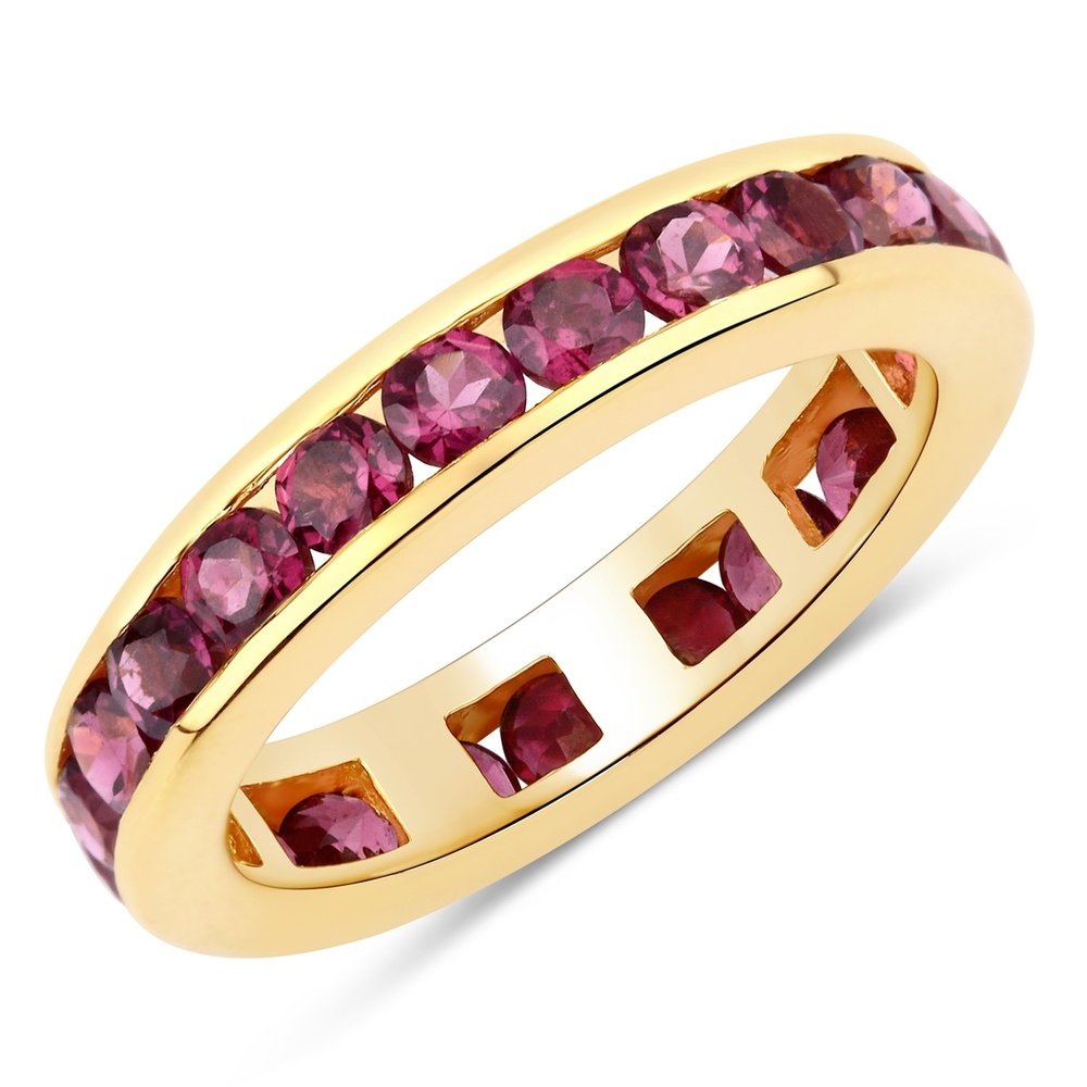 Rafaela Donata Bague Argent sterling Rhodolite en Or jaune Bague