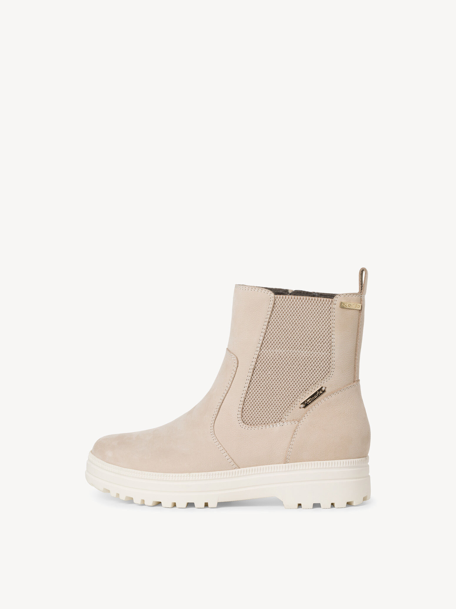 Bottine en cuir - beige