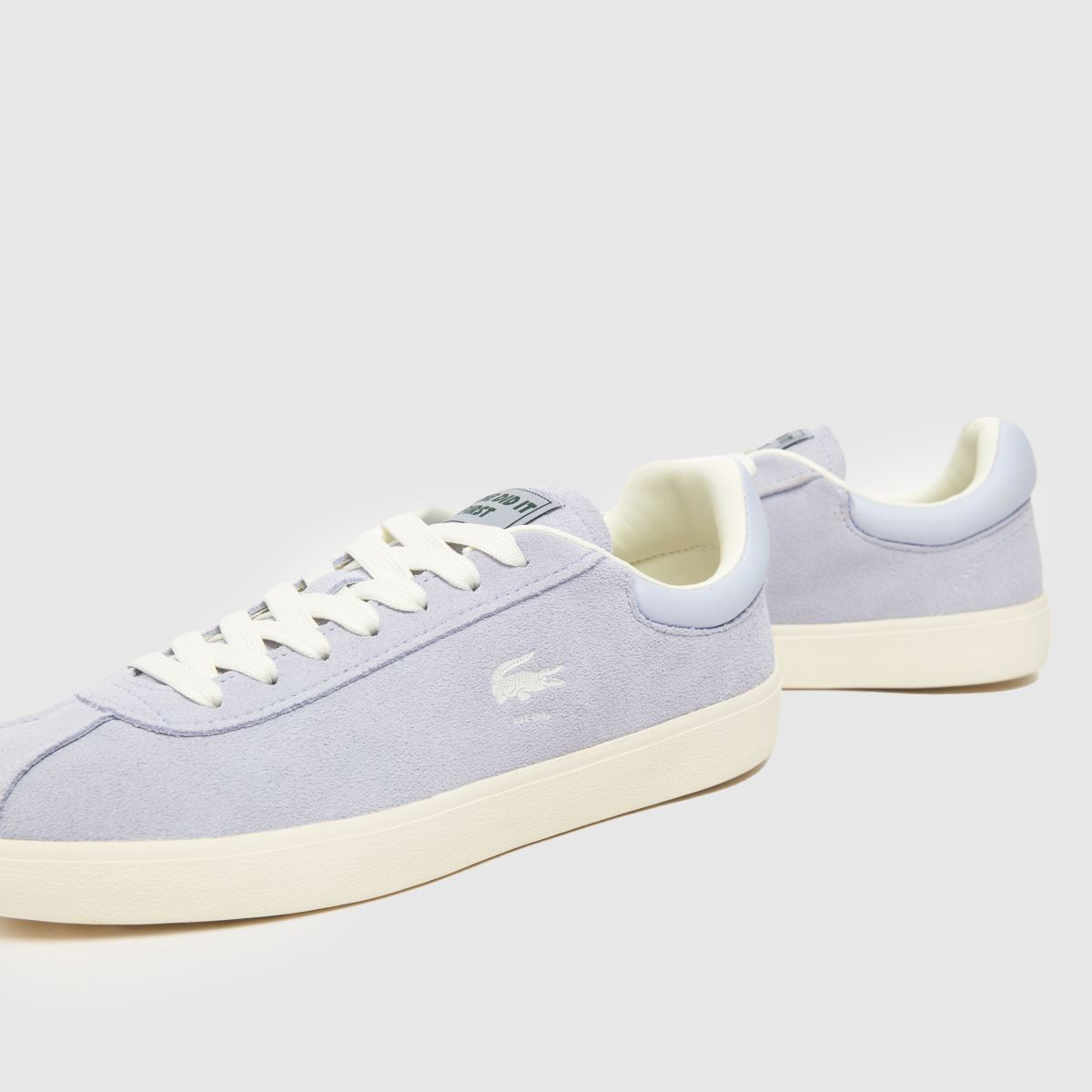 Lacoste – Baseshot-sneakers i vitt och blått