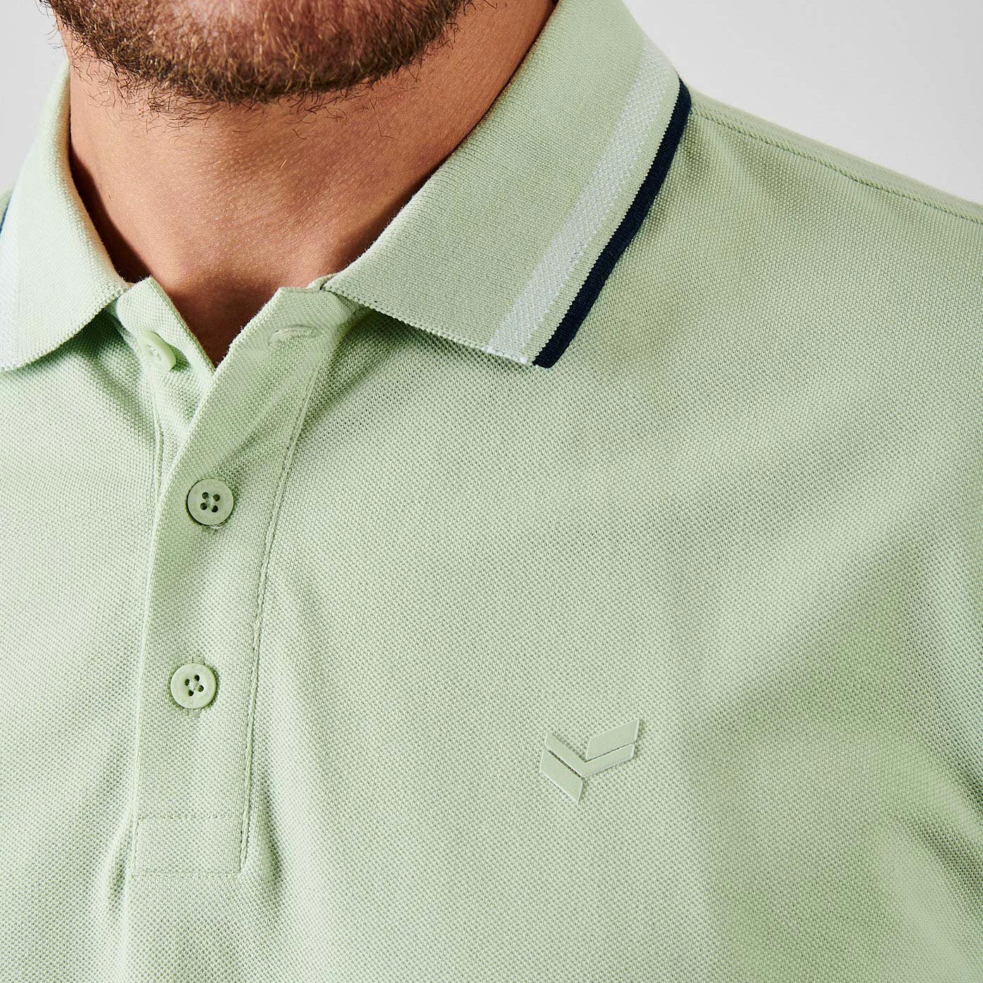 RAYOC  Polo vert homme 100% coton bio