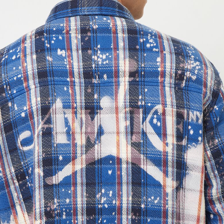 JORDAN x Awake NY Flannel Shirt Blue