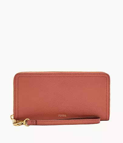 Fossil Zip Around Clutch Logan RFID