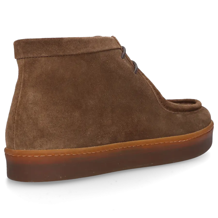 Henderson - Schnürboots MIGUEL Kalbsveloursleder - braun