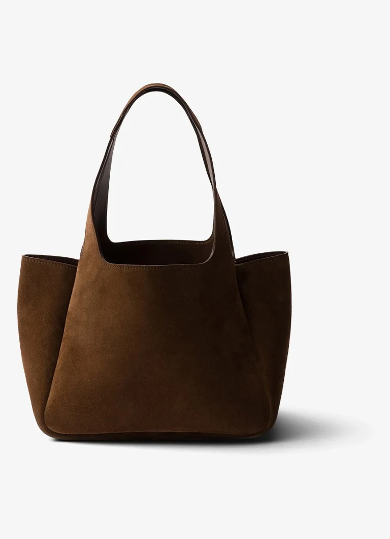 Prada suede mini shopper