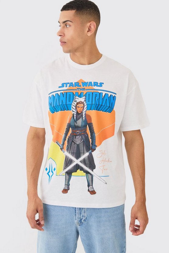 Oversize T-Shirt mit Star Wars Ahsoka Mandalorian Print