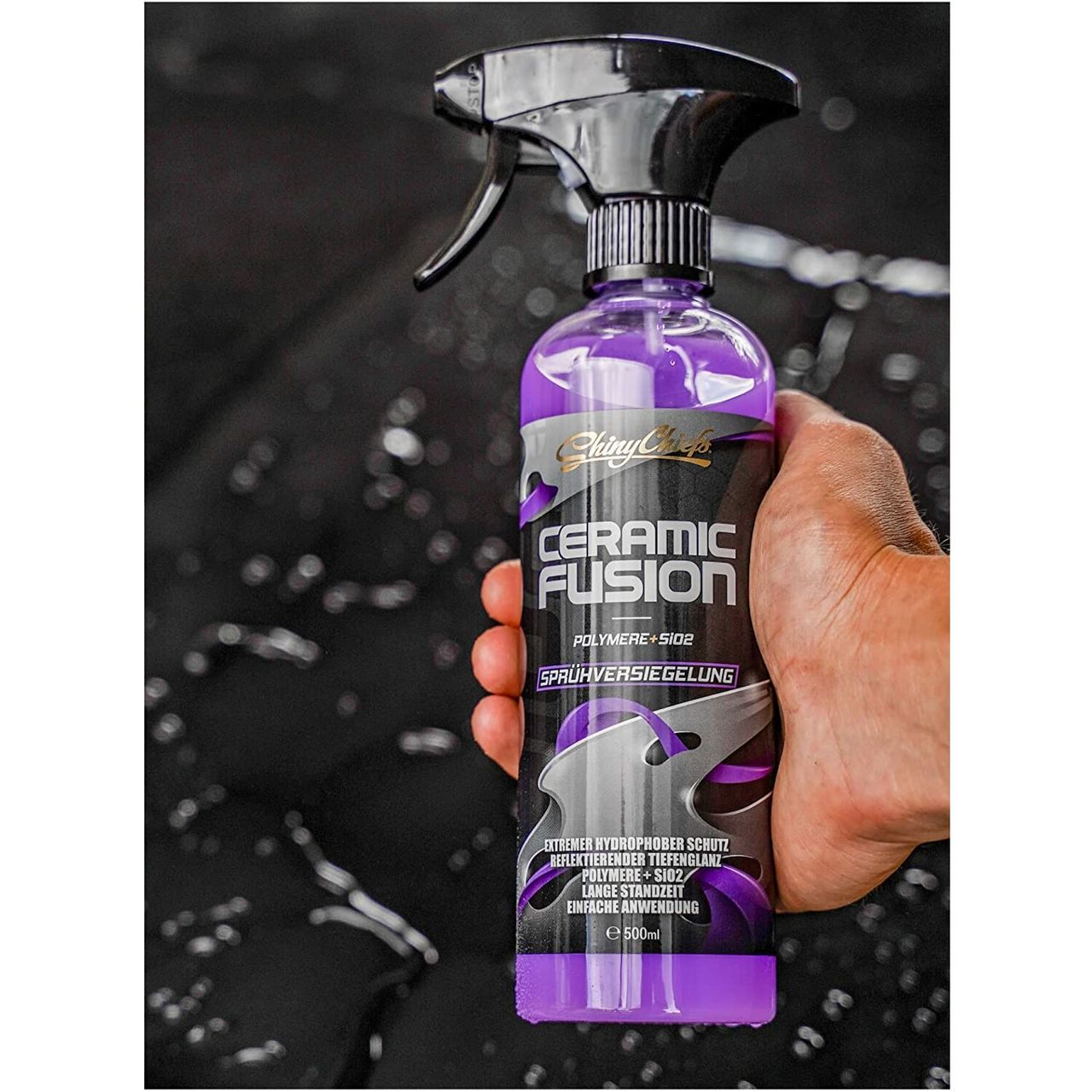 ShinyChiefs CERAMIC FUSION - SPRÜHVERSIEGELUNG - Einfach anzuwendende Langzeit Keramik 500ml