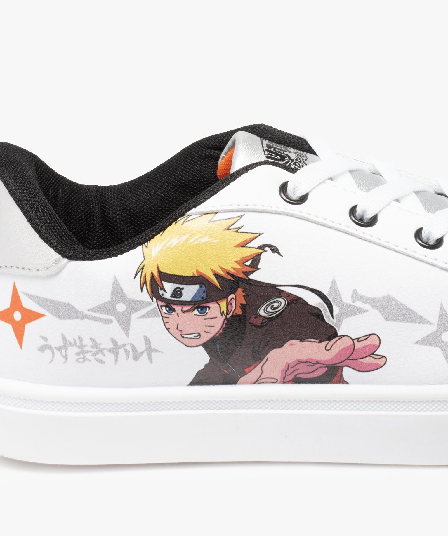Baskets Garçon imprimées à lacets - Naruto blanc | GEMO