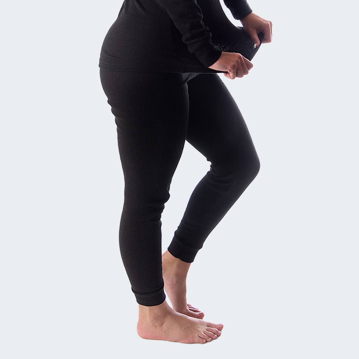 Black Snake Black Damen Thermohose