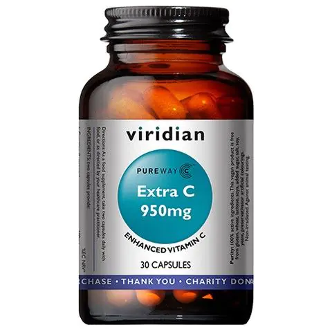 Viridian Βιταμίνη C Extra 950 mg, Κάψουλες