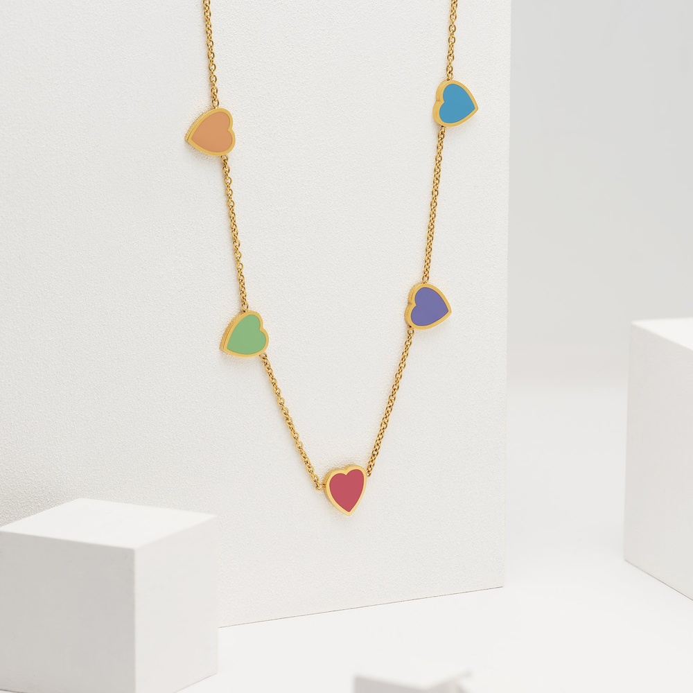 GMK Collection Chaînette Acier inoxydable, Émail collier