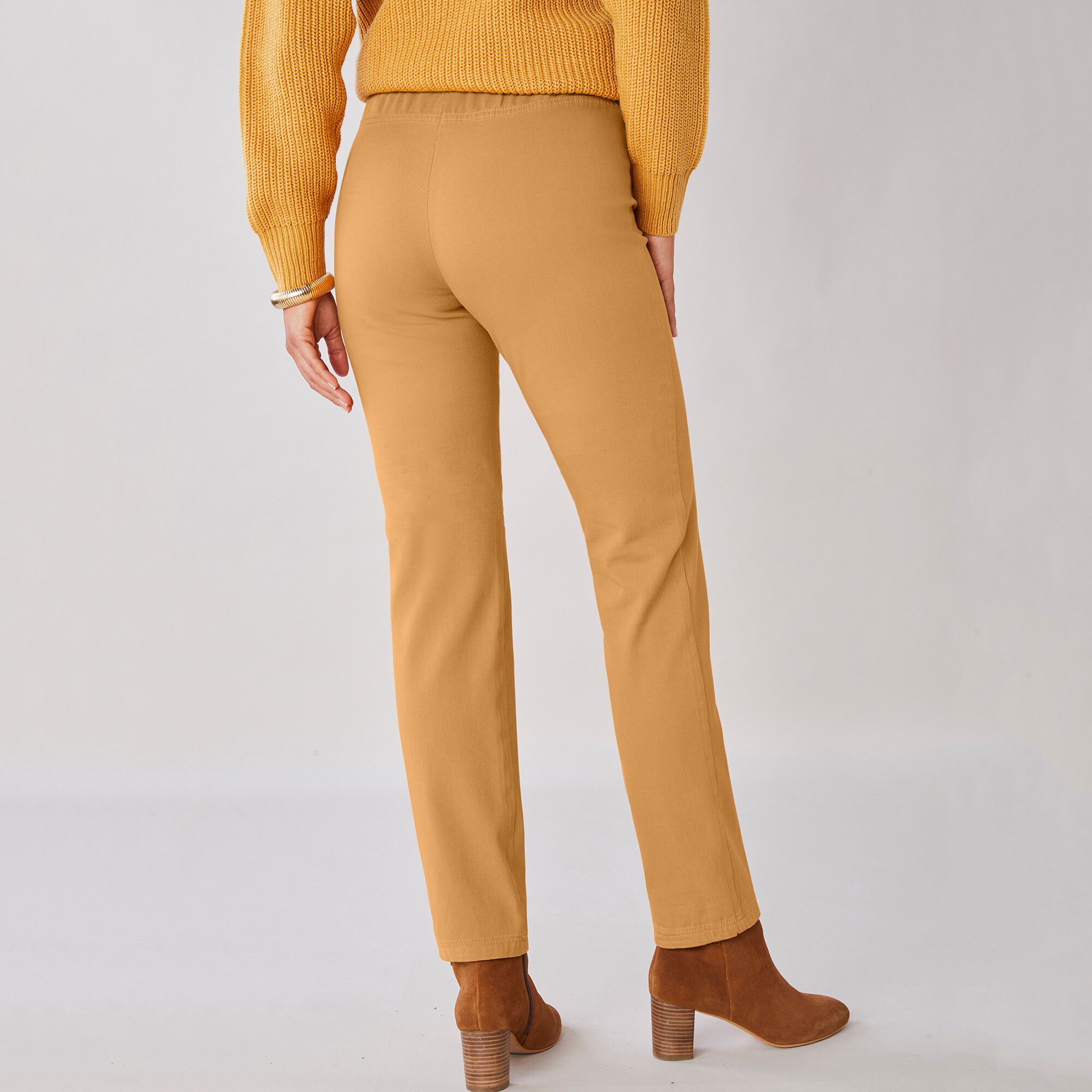 Pantalon sculptant effet ventre plat taille élastiquée