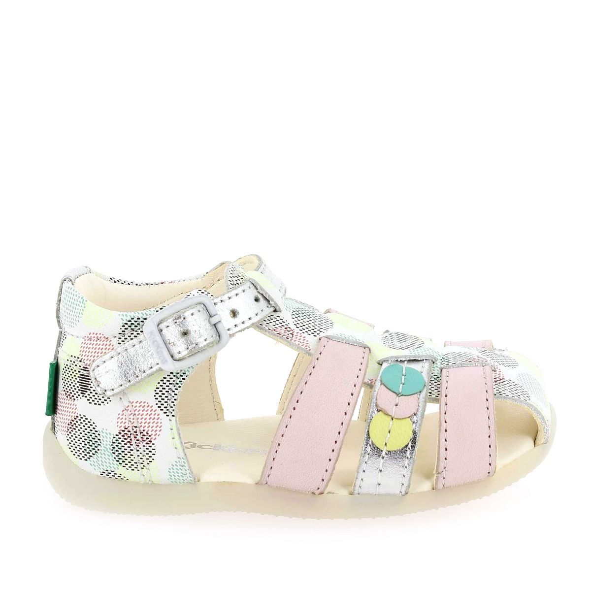 Kickers  BIGFLY-2 POIS - Blanc multi