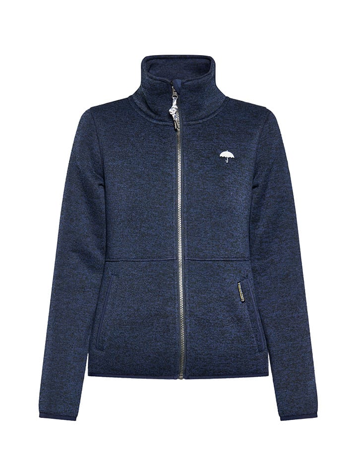 Schmuddelwedda Strickfleecejacke in Dunkelblau günstig kaufen