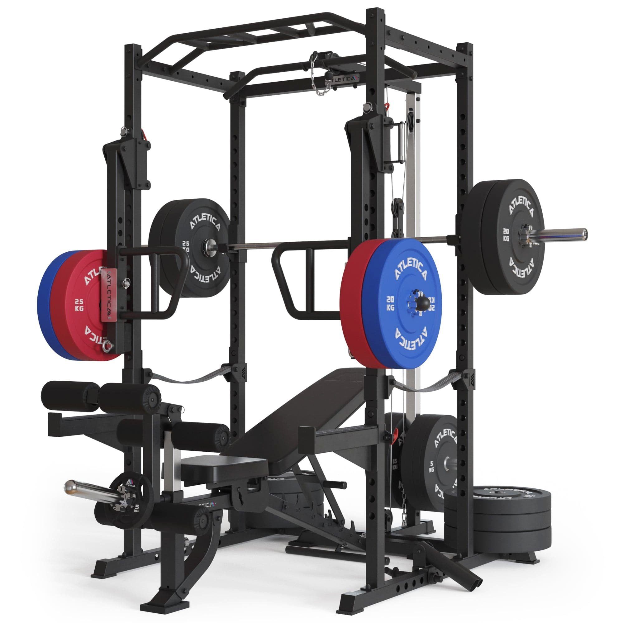 ATLETICA Power Rack R5-Boost Power Rack mit Jammer Arms, in zwei Höhen