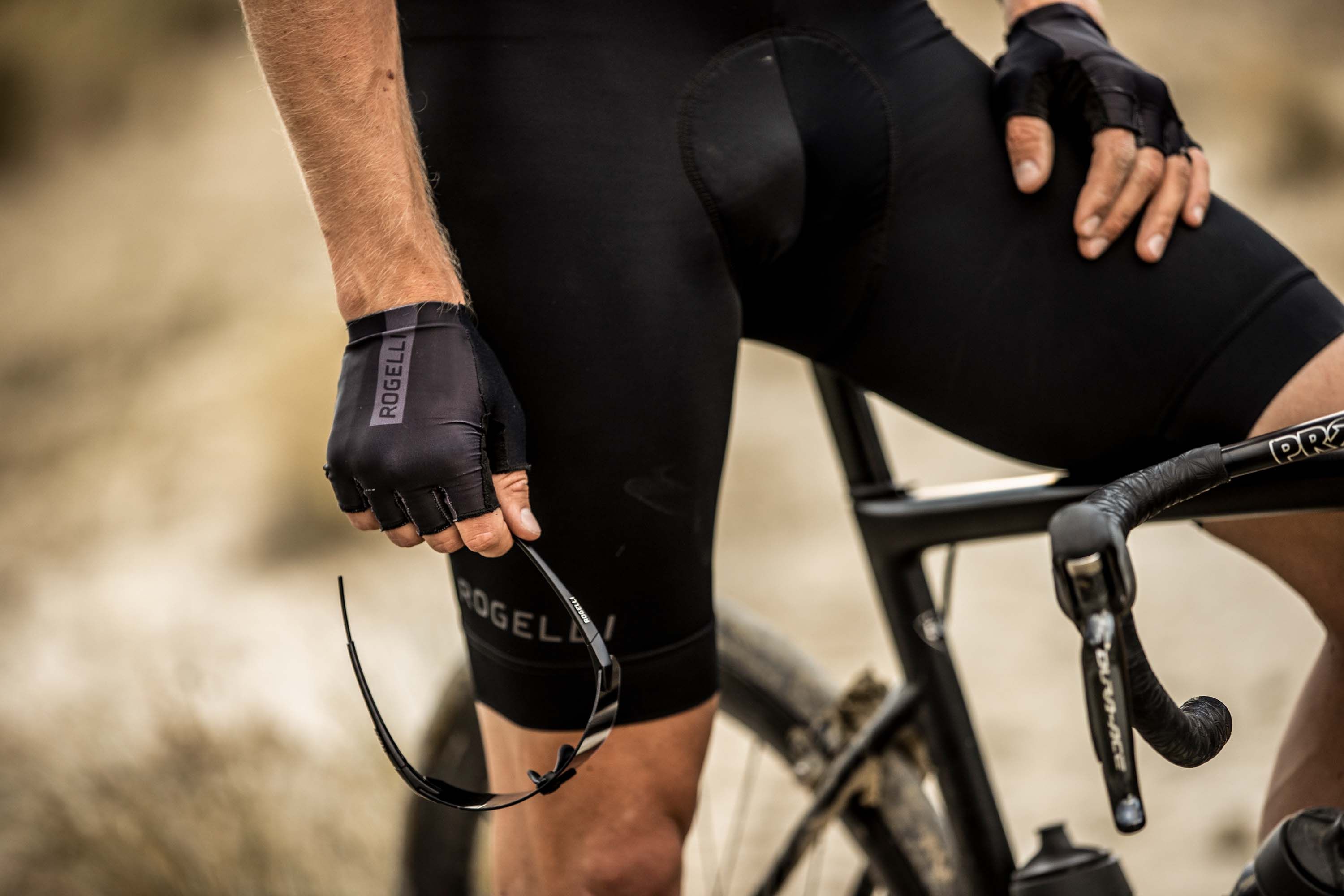 Rogelli Pace Schwarz Herren Fahrradhandschuhe