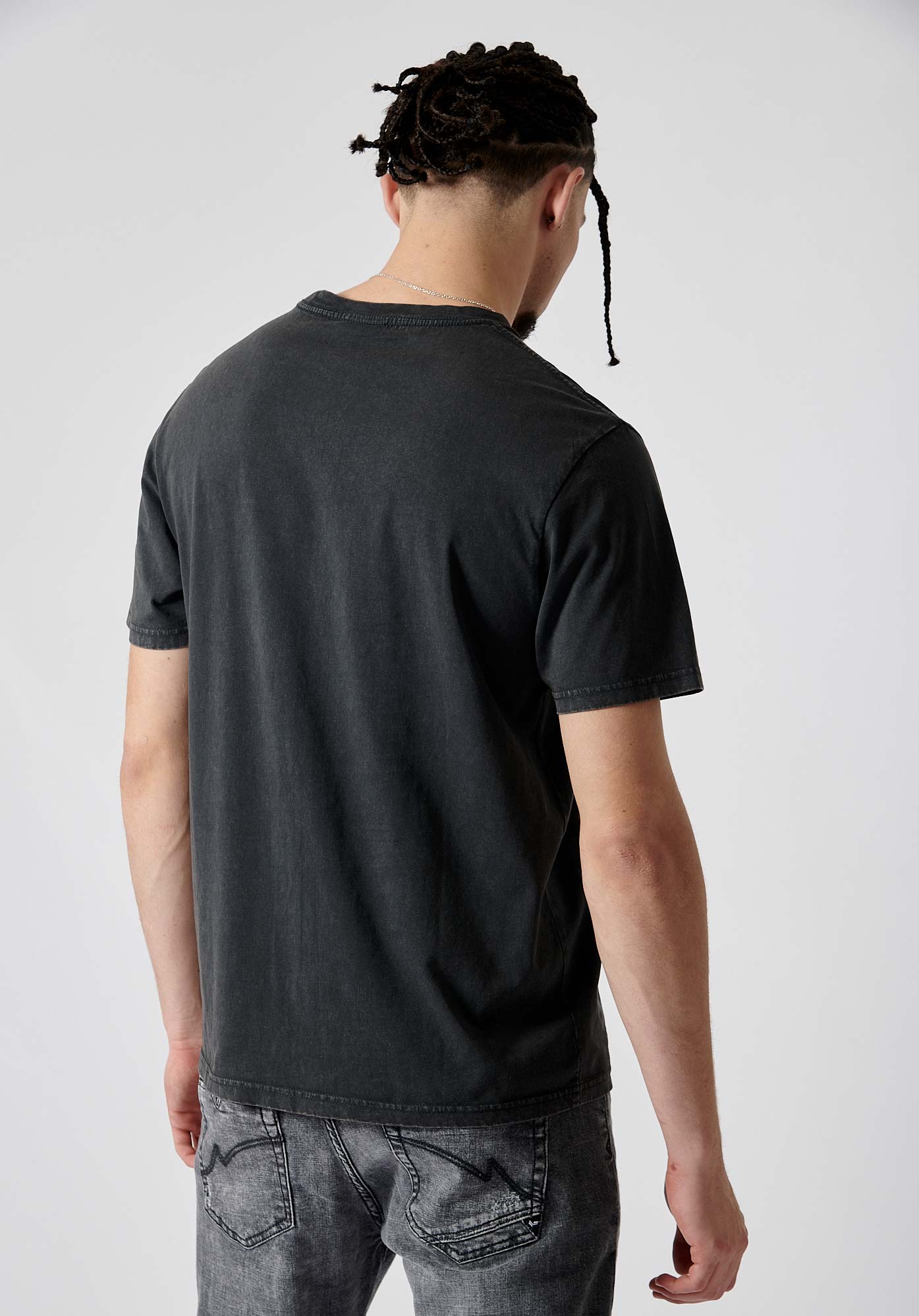 NAINT  T-shirt noir homme 100% coton