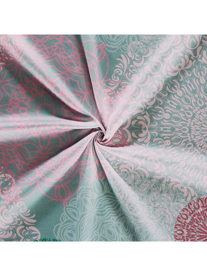REDBEST Satin Bettwäsche in jade-rosé günstig kaufen