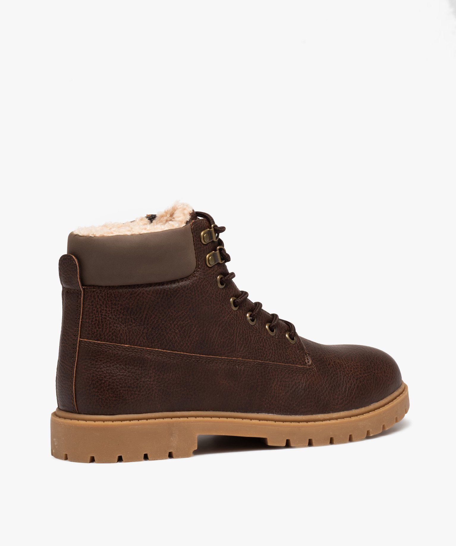 Boots homme à doublure chaude - Les Supaires marron | GEMO