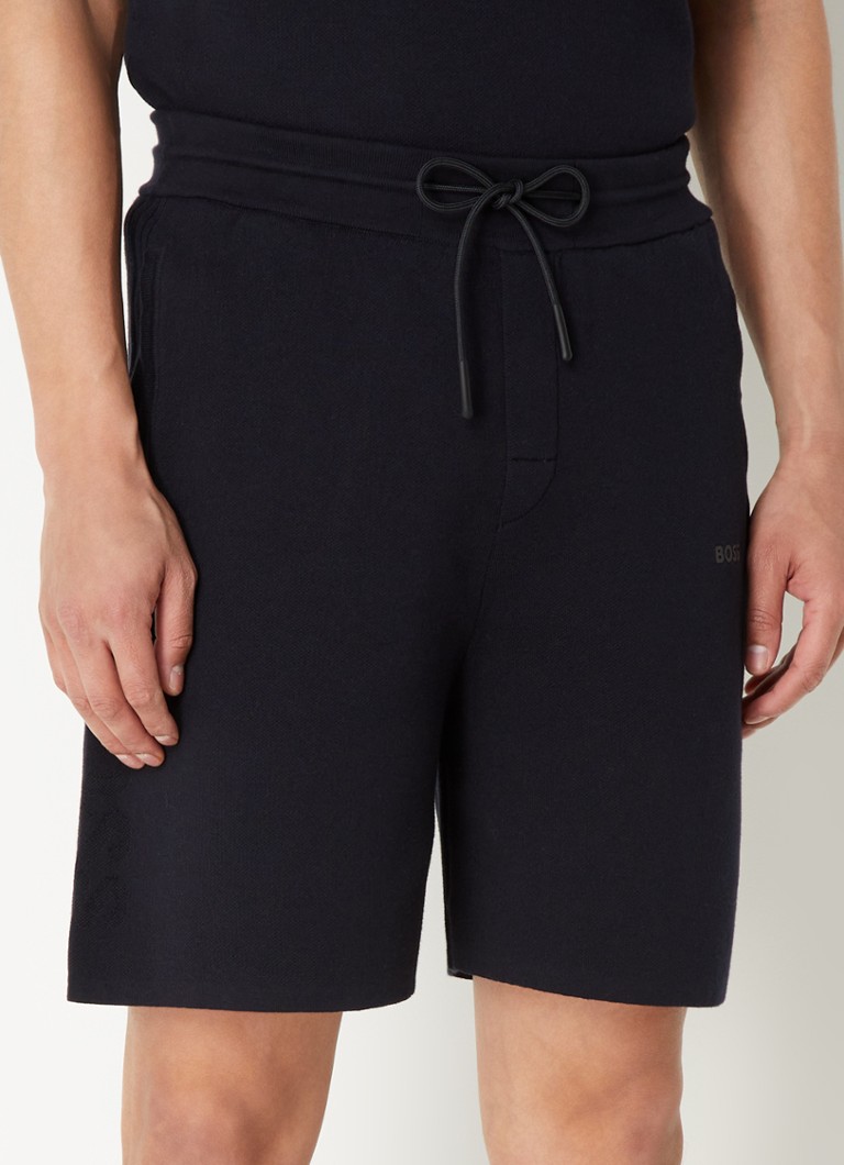 HUGO BOSS  Tildor straight fit korte joggingbroek met steekzakken