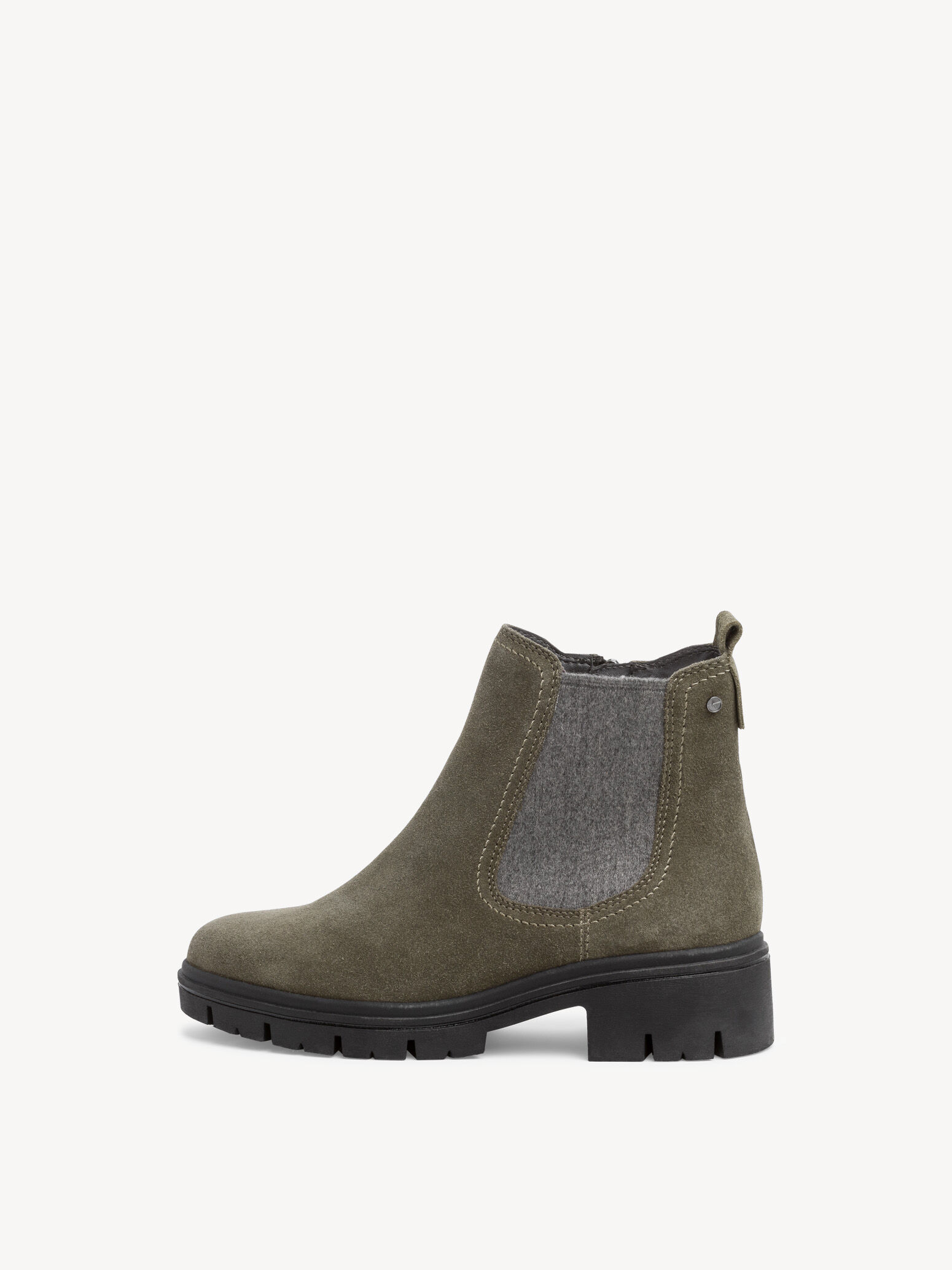 Bottine Chelsea en cuir - vert