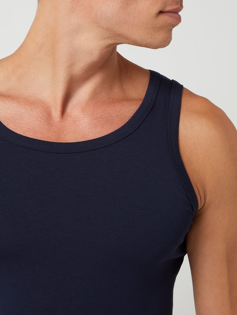 Tanktop mit Stretch-Anteil in marineblau