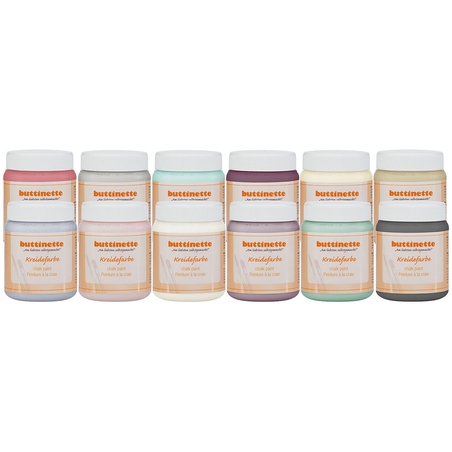 buttinette Kreidefarbe in verschiedenen Farbtönen, 250 ml
