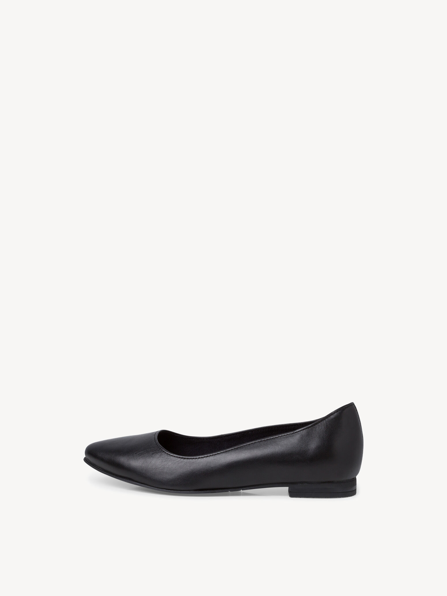 Ballerine en cuir - noir