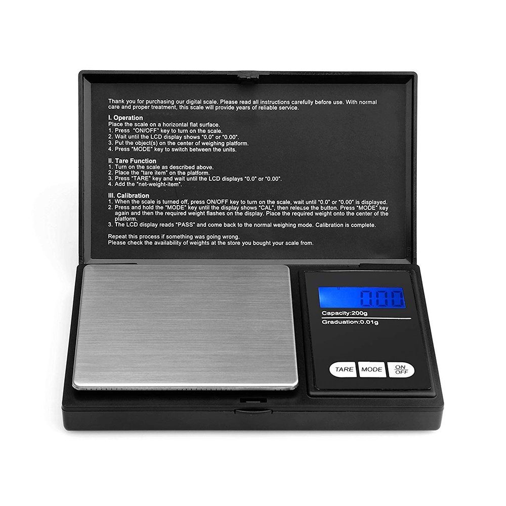 GelldG Küchenwaage Digitale Taschenwaage, Feinwaage Digitalwaage Goldwaage Münzwaage