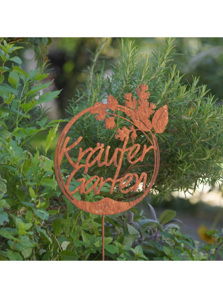 UNUS Gartenstecker Rost Kräutergarten in Braun günstig kaufen onesize