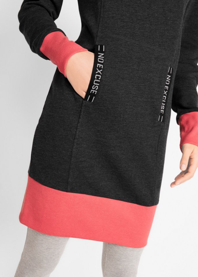 Sweatkleid mit Kängurutasche