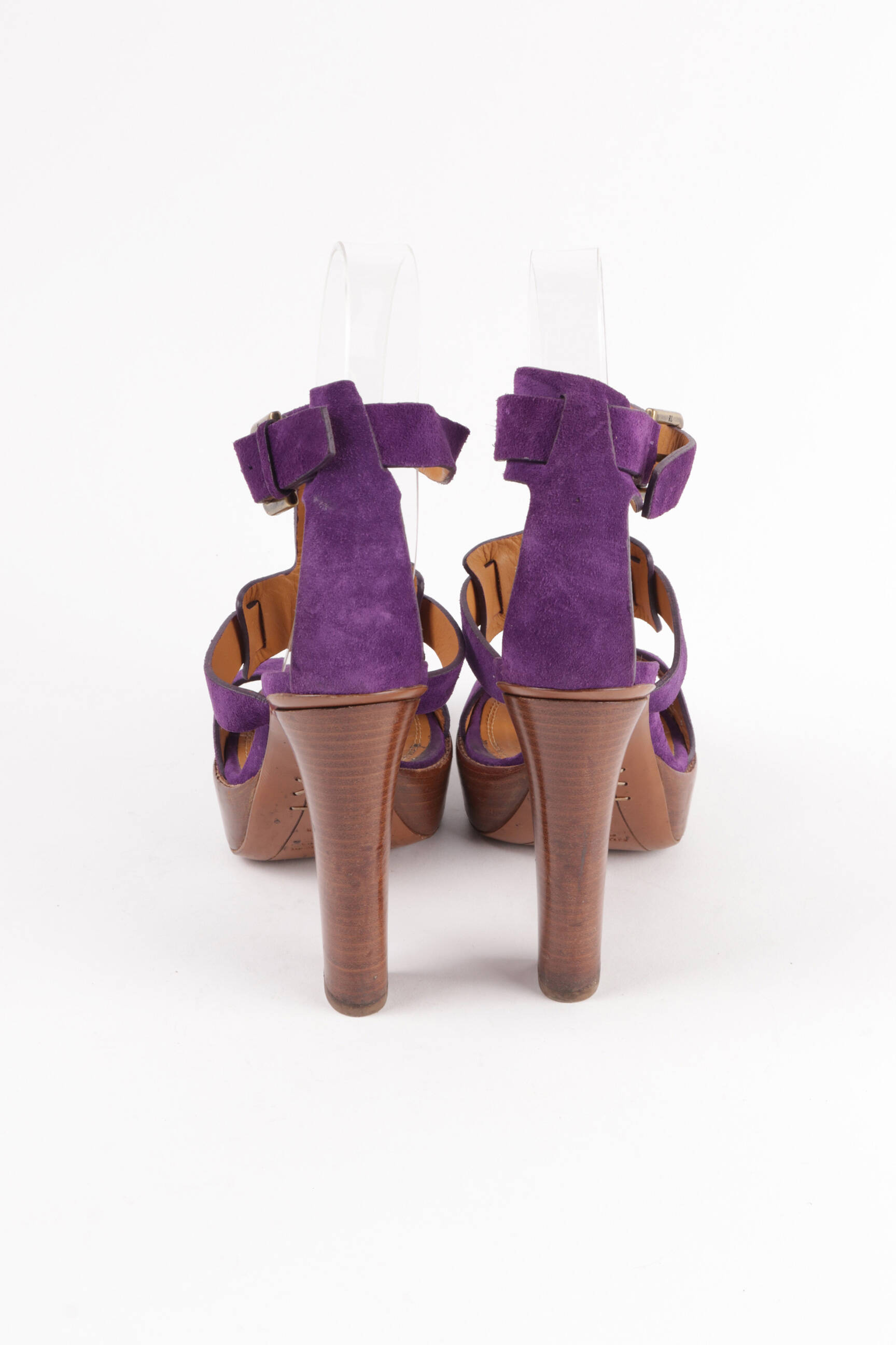Ralph Lauren Sandales Nu Pieds Femme couleur violet