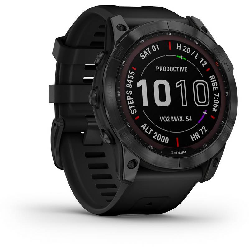 Garmin fenix 7X Sapphire Solar Titan Sportuhr