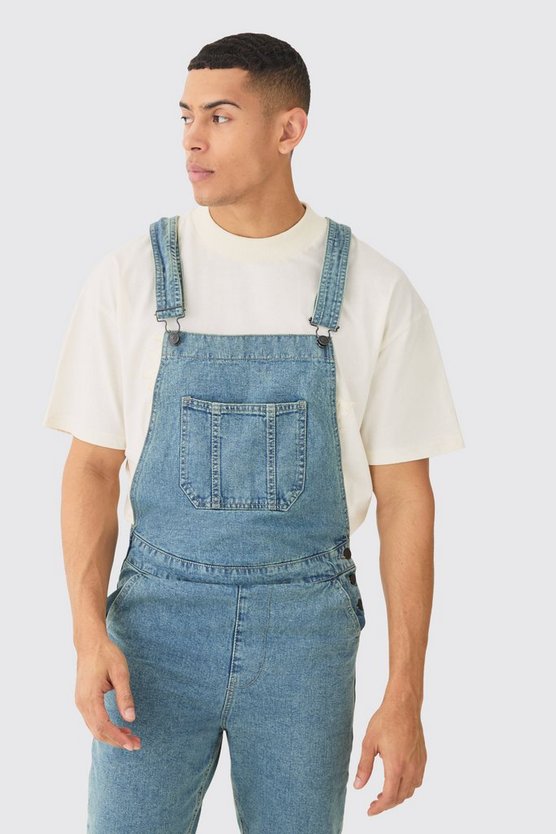 Lange Jeans-Latzhose