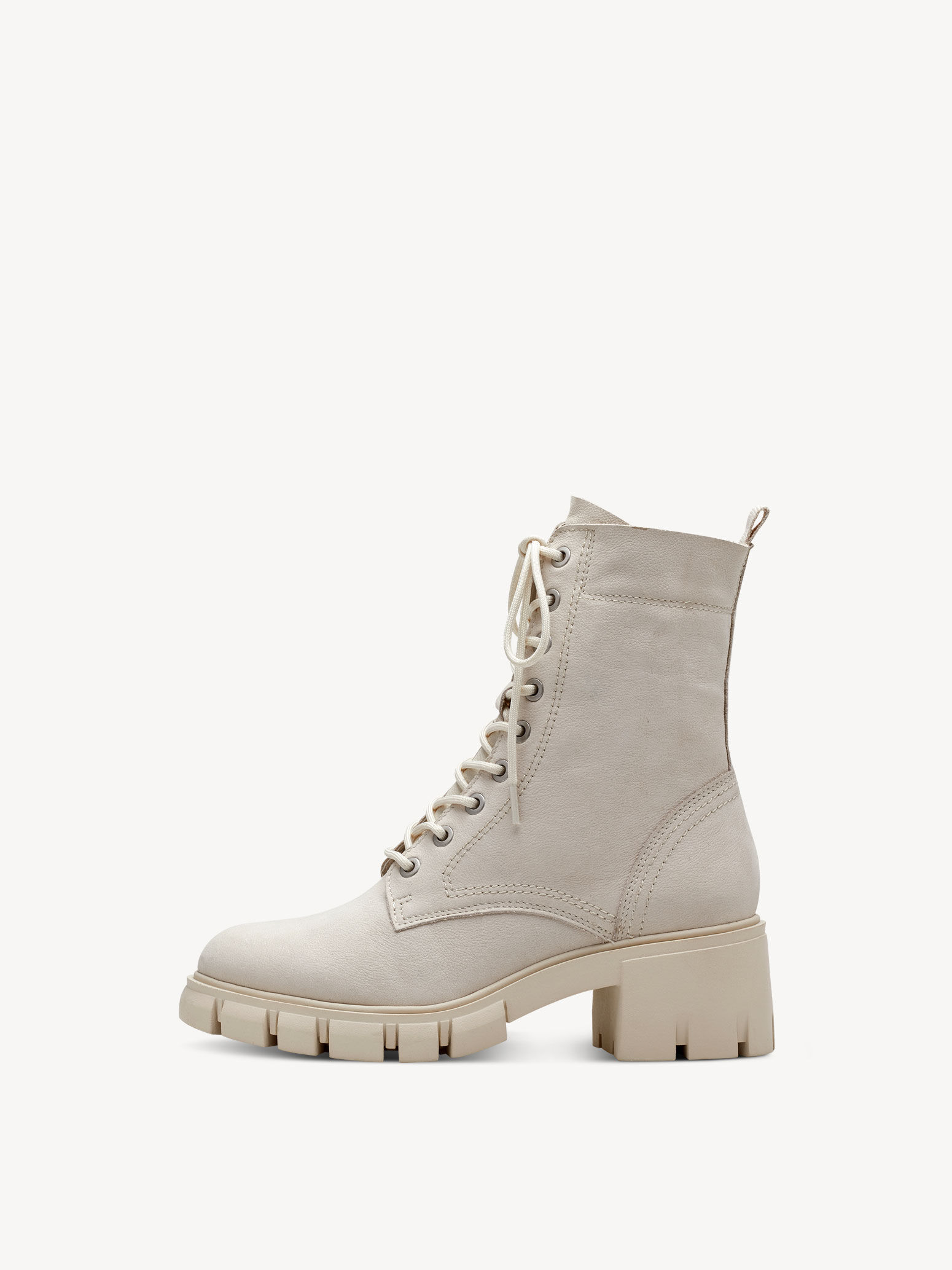 Bottine en cuir - beige