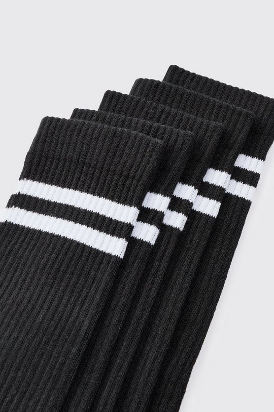 5er-Pack Sport-Socken mit Streifen