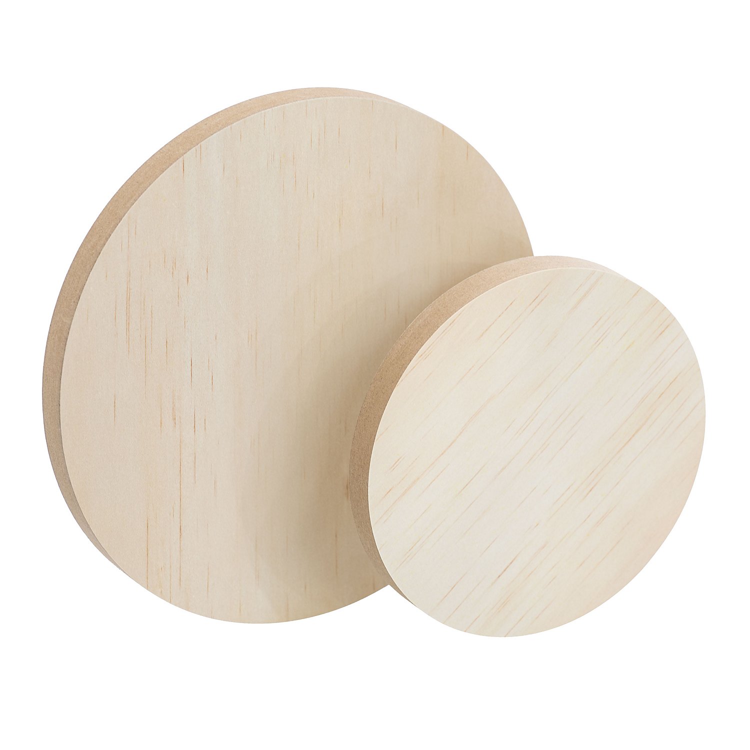 Holz-Untersetzer, 12 cm Ø und 17 cm Ø, 2 Stück
