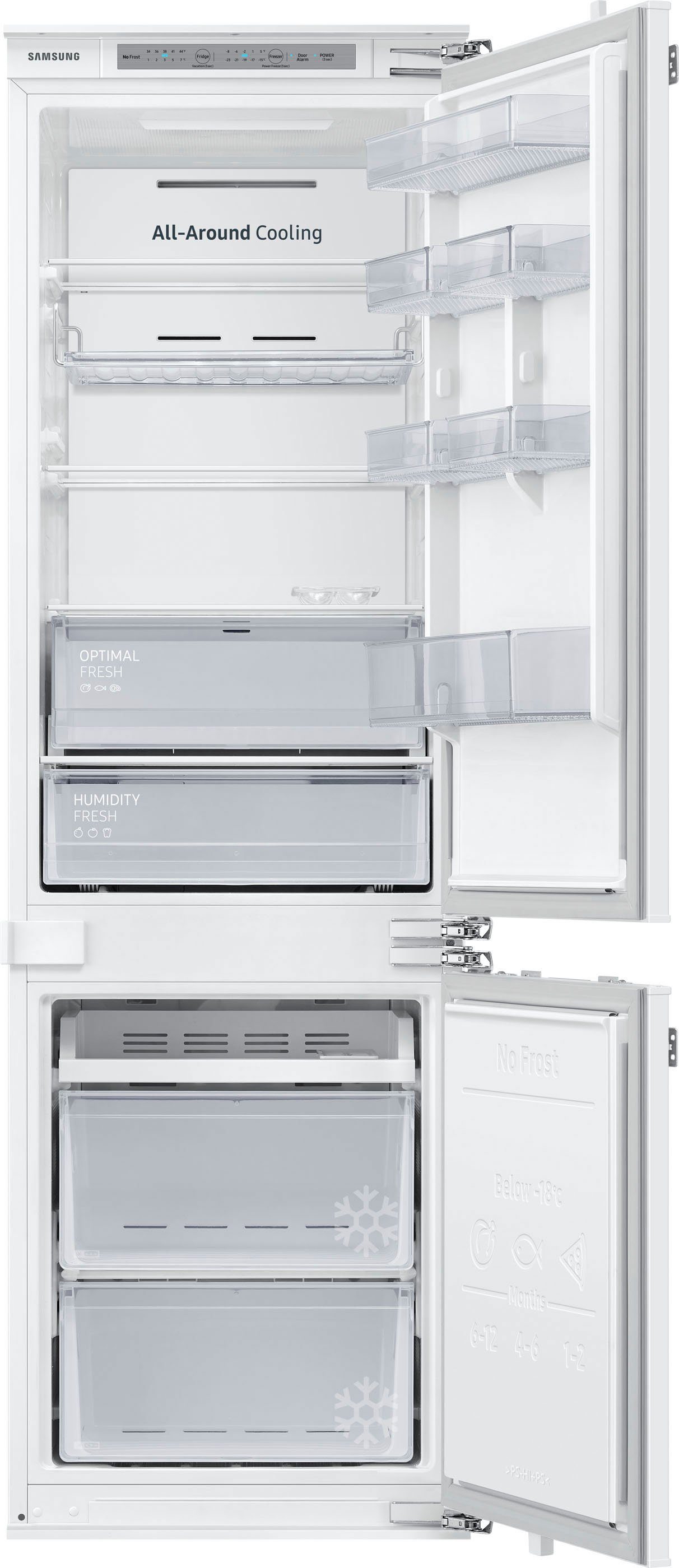 Samsung Einbaukühlgefrierkombination BRB2G615EWW, 177,5 cm hoch, 54 cm breit
