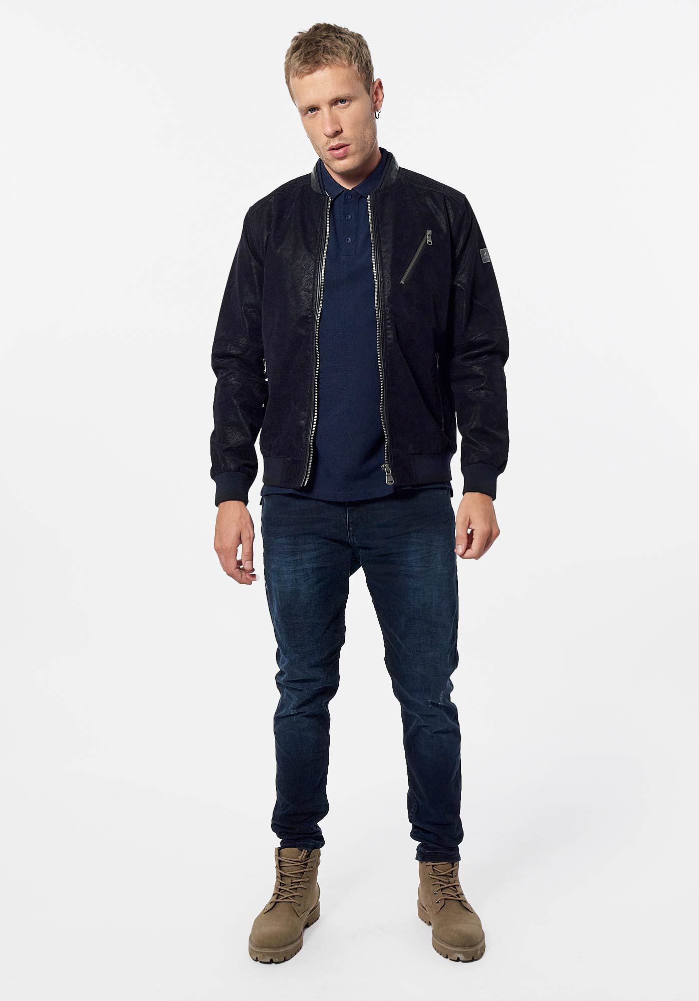 SIGO   Blouson noir Homme