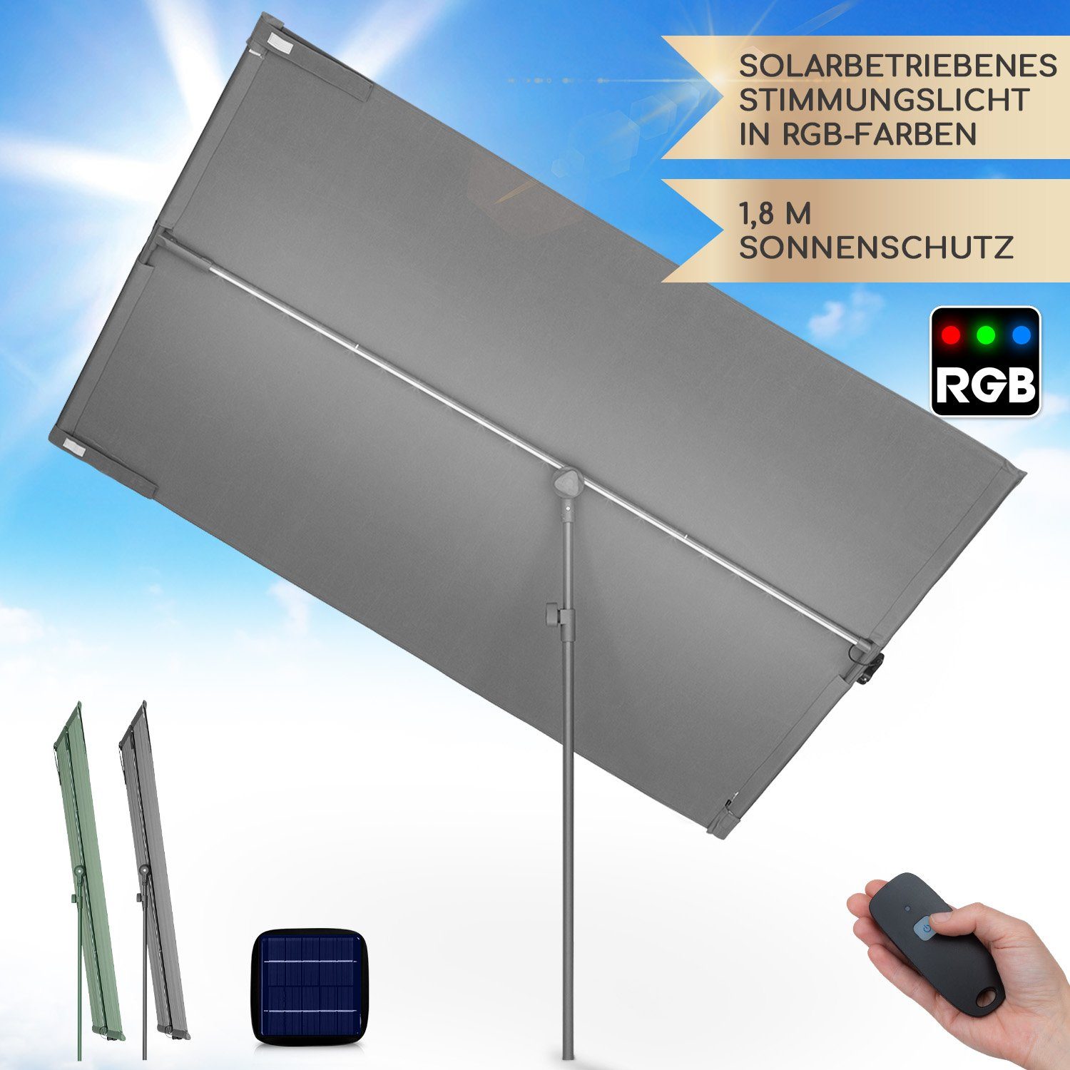 blumfeldt Sonnenschirm blumfeldt Bayonne Sonnenschirm 130 x 180 cm