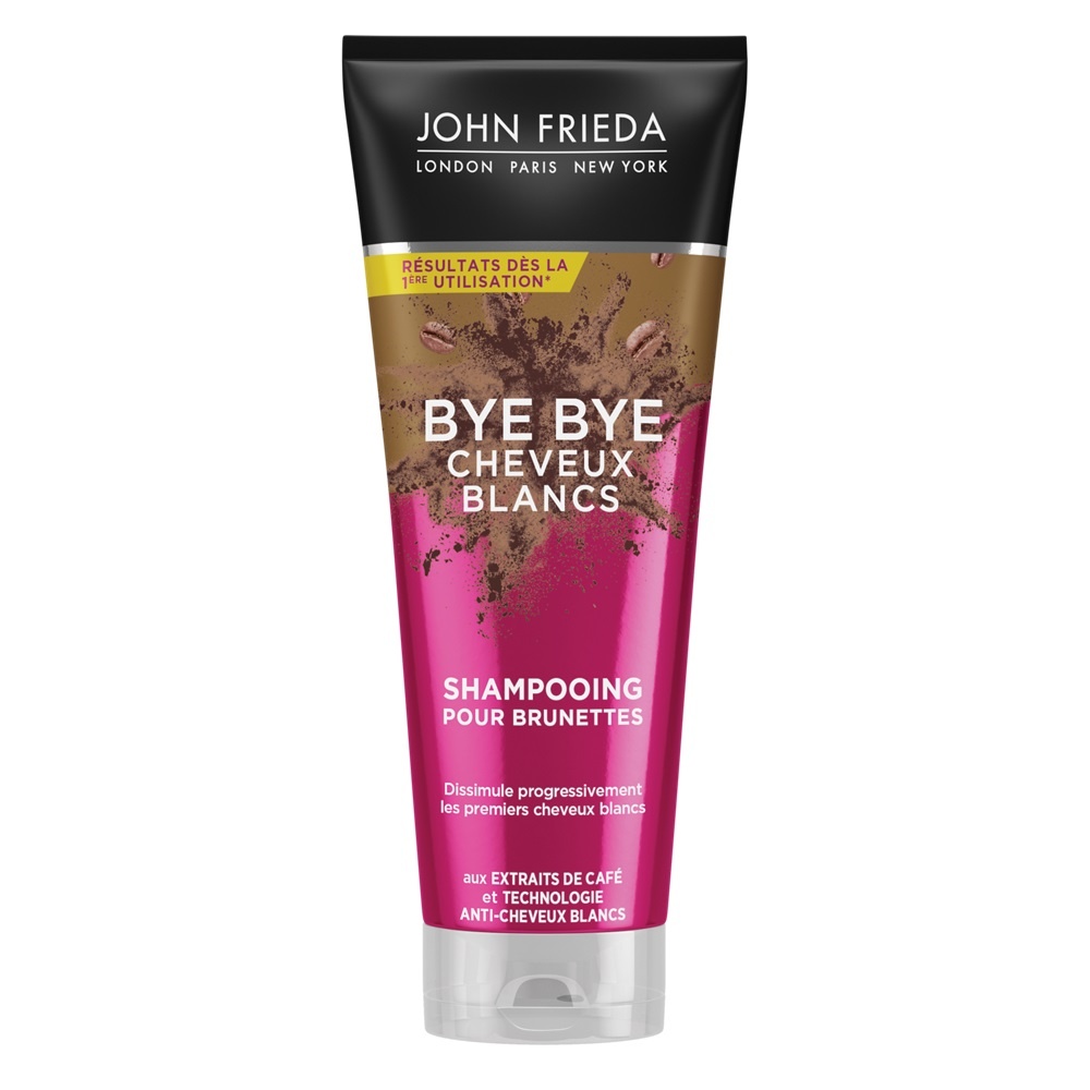 john frieda Bye Bye Cheveux Blancs Shampooing pour Brunettes Shampooing cheveux bruns
