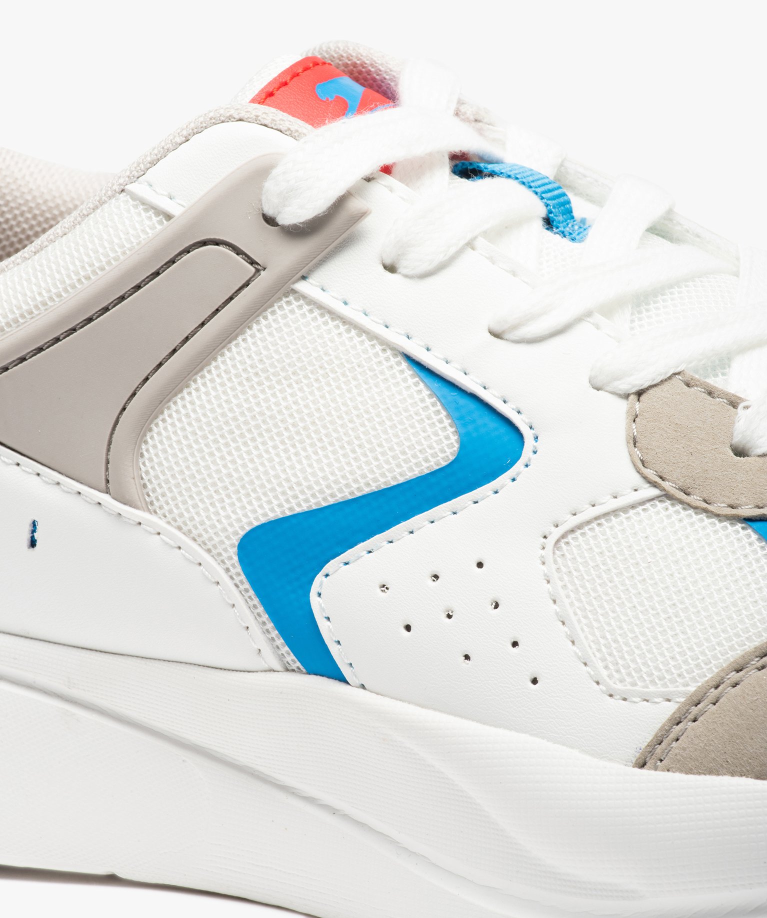 Baskets homme multicolores à lacets – Slazenger blanc | GEMO