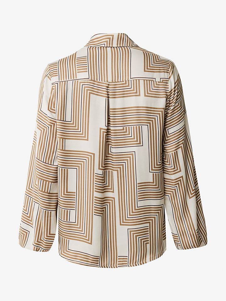 Mexx Bluse in Camel/ Creme günstig kaufen