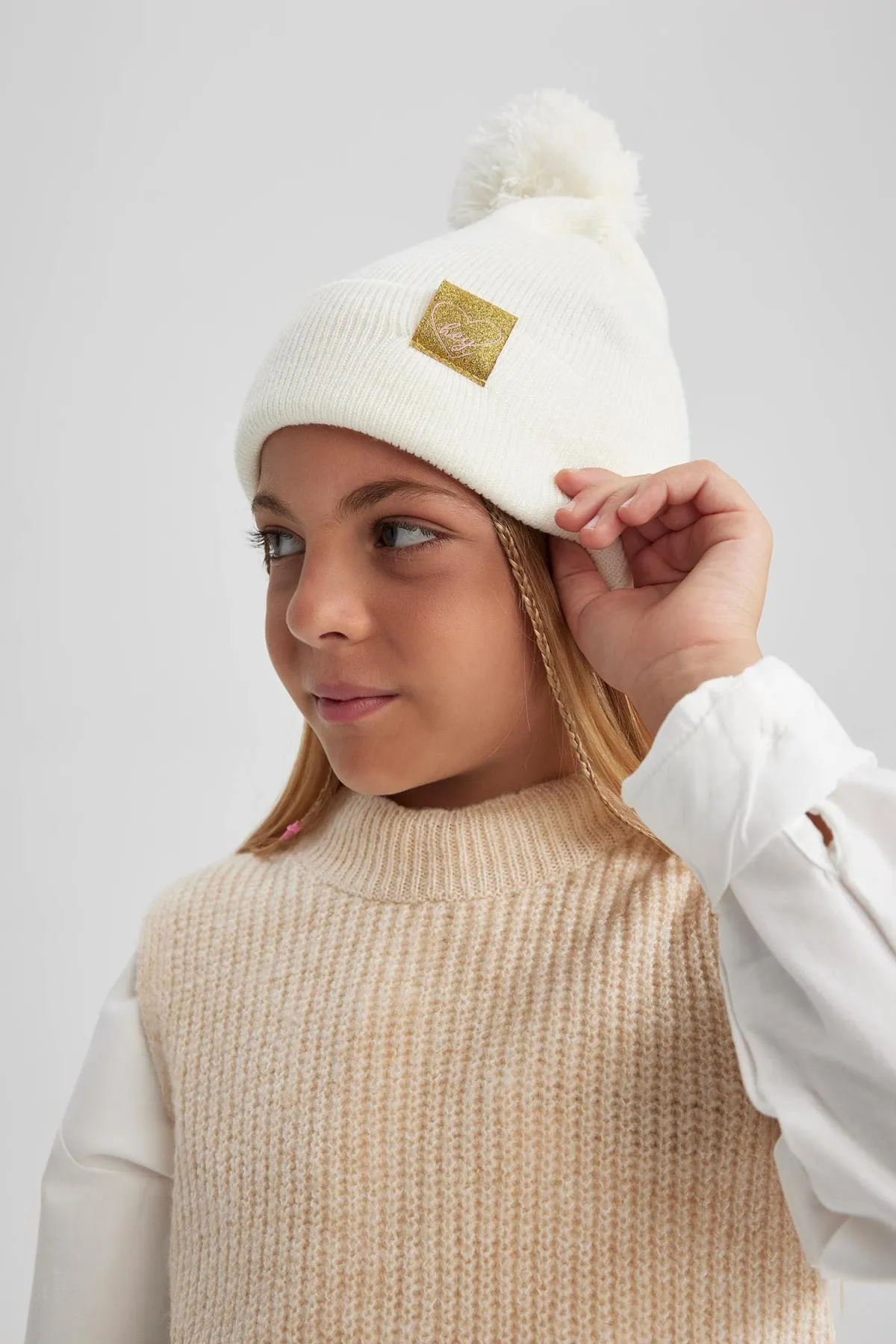 DeFacto  Baskenmütze mit Pompom für Mädchen X9319a623wn