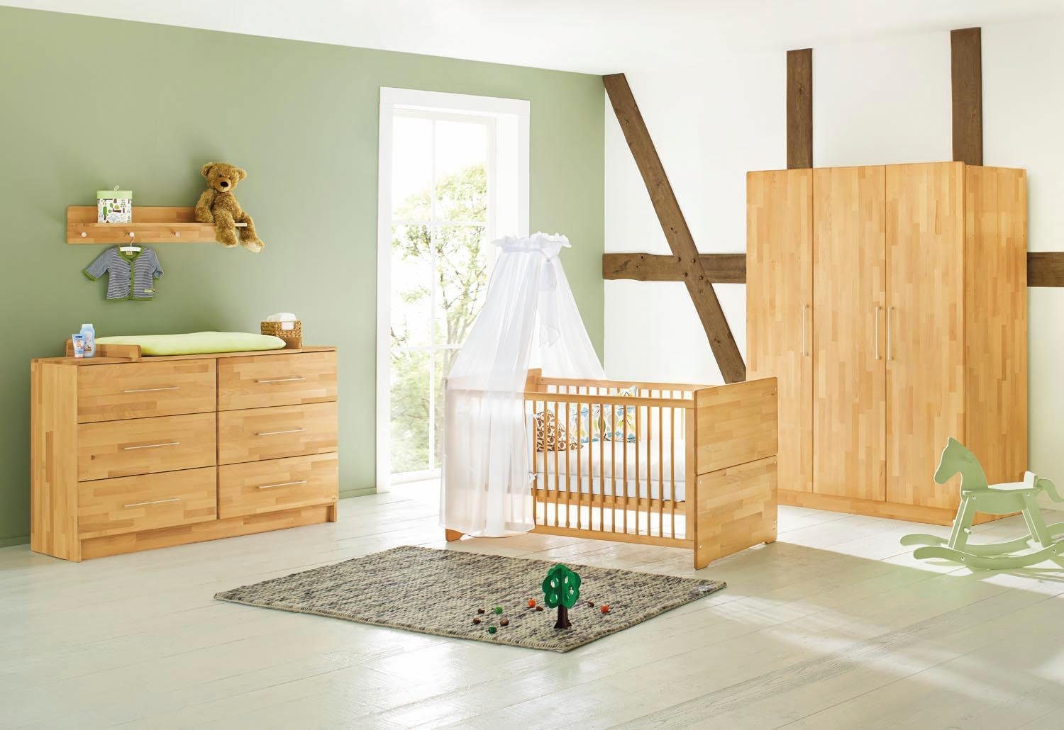 Pinolino® Kinderkleiderschrank Natura 3-türig, groß; Made in Europe