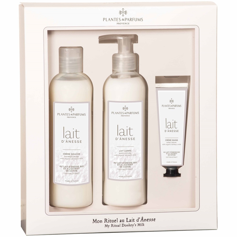Plantes et Parfums Lait d’Ânesse & Extrait de Coton Coffret Rituel