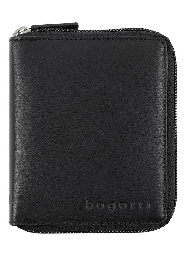 bugatti, Geldbörse, Leder, schwarz