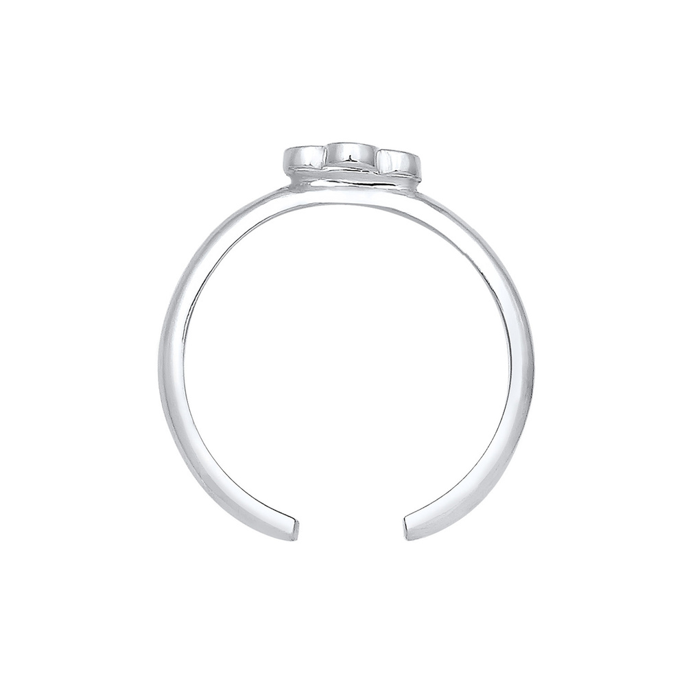 Elli Elli Bague Enfant Motif de Fleurs Jouant avec des Cristaux en Argent Sterling 925 Bague