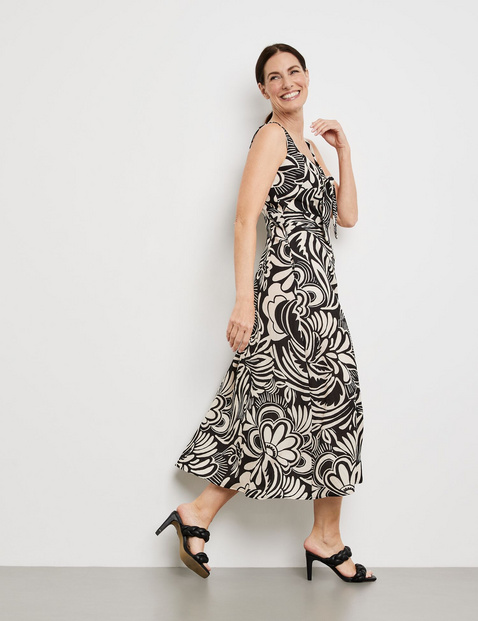 Midikleid mit Knotendetail